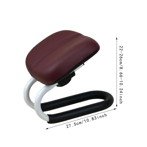 Menolana Meditation Bench Kneeling Stool Gift Adjustable Height Prayer Seiza Chair for Travel Floor Seating Practice Mindfulness Yoga, Deep Red - color: Deep Red