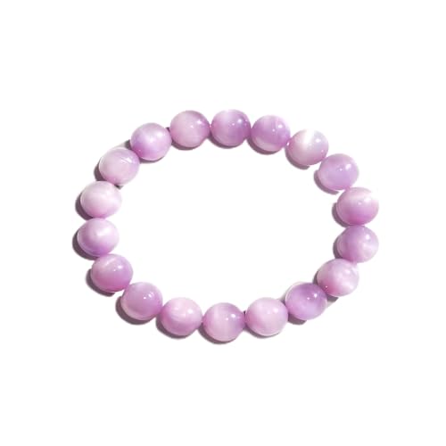 Natural Handmade Healing Chakra Bracelet - color: 12mm-Kunzite-FOR 8-8.7 INCH WRIST