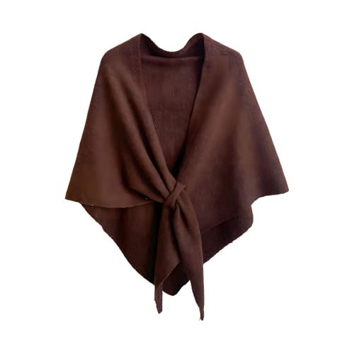 Women's Solid Color Shawl - Pashmina Shawl Wraps Women Knitted Shawls and Wraps Cardigan Cape Wool Sweater Shawl Scar - color: #03