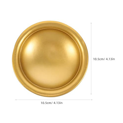 VALICLUD Gold Religious Offering Bowl Decorative Statue Hand-painted Resin Altar Accent for Prayer Meditation and Festive Home Decor