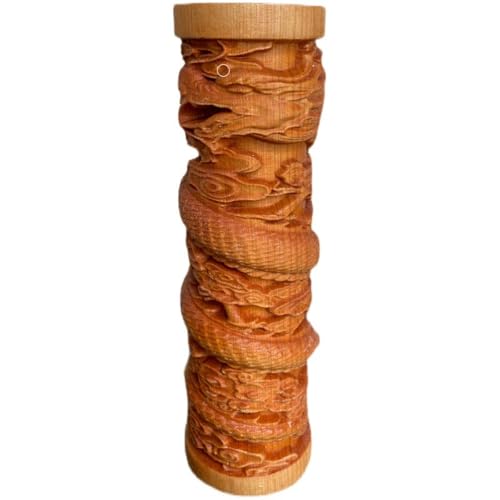 Antique Tail Tree Figurine Decorative Zen Meditation Wood Sculpture Decorate Living Room, Spa or Yoga Studio, Centerpiece Book, Living Room, Bedroom Decorator