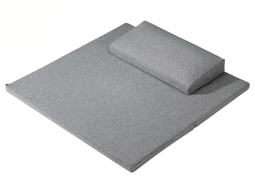 Meditation Cushion Set,Bolster Floor Pillows Seating for Adults Meditation, Zen Pad and Foldable Square Floor Pillows, Yoga Mats(Size:70x70cm(28x28inch),Color:Grey-1) - color: Grey-1, size: 70x70cm(28x28inch)
