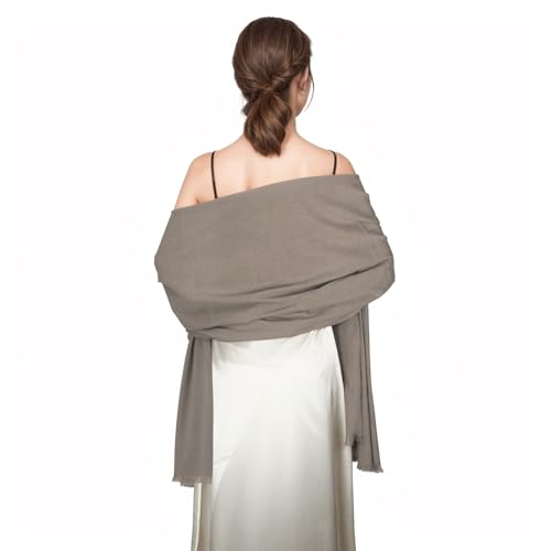 Shawl Wraps for Women Pashmina Shawls and Wraps for Evening Dresses Large Soft Scarf Winter Scarf Wedding Shawl… - color: Khaki