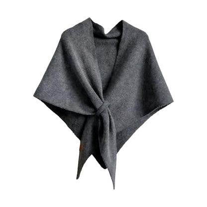 Women's Solid Color Shawl - Pashmina Shawl Wraps Women Knitted Shawls and Wraps Cardigan Cape Wool Sweater Shawl Scar - color: #08