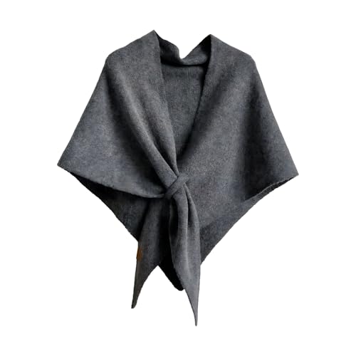 Women's Solid Color Shawl - Pashmina Shawl Wraps Women Knitted Shawls and Wraps Cardigan Cape Wool Sweater Shawl Scar - color: #08