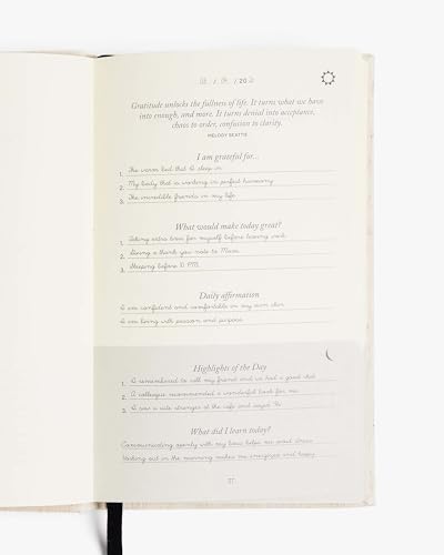 Ditsy Tulip Five Minute Journal, Daily Gratitude and Self-Reflection Diary - color: Ditsy Tulip