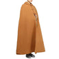 Unisex Men Women Meditation Cloak Winter Maxi Hooded Trench Plus Size Thick Coat Oversize Cape Poncho - color: Brown, size: Small