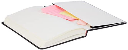 Amazon Basics Classic Blank Notebook, 240 Pages, Hardcover, Black, 5 x 8.25-Inch - size: 1 Pack, style: Unruled