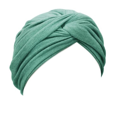 DRESHOW African Turban for Women Knotted Hairwraps for Sleeping Turban Headwraps Head Warmer Scarf for Black Women Chemo Cap - color: 1 Pc Style 2: Aqua Green