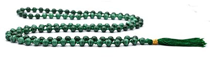 Amazing Gemstone Malachite Mala Beads - 108 Prayer Beads for Meditation and Mindfulness Practice, Handcrafted Mala Beads with Natural Gemstones for Spiritual Healing and Relaxation (Knotted) - color: Malachite (Original), style: Knotted