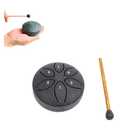 3-Inch 6-Tone Steel Rain Drum – Compact Harmonic Tool for Serenity(A1) - color: A1