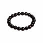 COLORFUL BLING Handmade Wooden Prayer Beaded Bracelet for Men Women Tibetan Buddhist Meditation Mala Beaded Stretch Bracelet Bangle Wood Jewelry - color: black