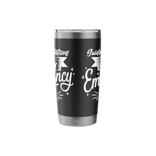 Emergency Kit for Guided Meditations Design Stainless Steel Insulated Tumbler - color: Black