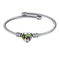 U7 Unisex Simple Cuff Bracelet 18K Real Gold Platinum Plated Fine Bracelets Fashion Jewelry Open Bangle Cuff Bracelets, Twisted or Heart Style - color: K.Heart photo-steel