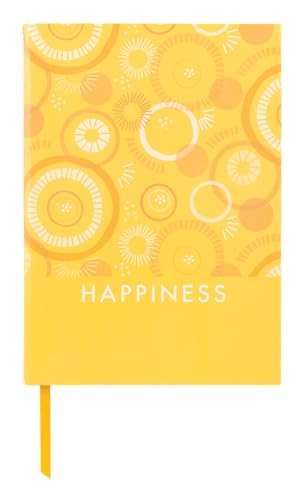 TableTopics Happiness Prompted Journal - Reflection Notebook with Questions, Quotes, Tips, & Guided Activities for Positive Thinking, Improved Mood, Wellness, Self-care Journal with Prompts for Women - style: Happiness