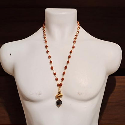 Rudraksha Mala shiv ji Mahakal Locket Rudraksha Mala Mahakal Locket Rudraksha Mala Shiva Rudraksha Mala Mahakal locket with chain - style: design 5