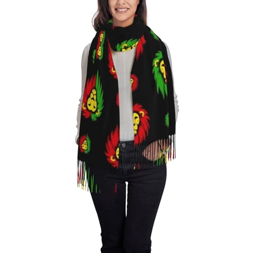 Supdreamc Cashmere Feel Scarf Soft Women Warm Cozy Scarves Multiple Colors - color: Picture (237)