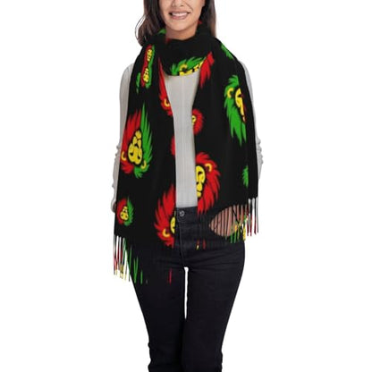 Supdreamc Cashmere Feel Scarf Soft Women Warm Cozy Scarves Multiple Colors - color: Picture (237)