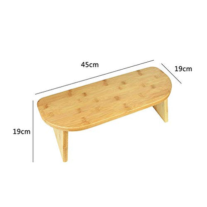 Mindful and Modern Folding Meditation Bench with Locking Magnetic Hinges - Bamboo Kneeling Stool for Zen Meditating Posture - Bonus Portable Travel Carry Bag