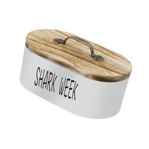 Wooden Desktop Storage Box Jewelry Organizer with Handle Cover, Multipurpose Oval Container for Bathroom Dresser Countertop, Black, A Size- B White