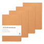 4 Pack Blank Kraft Notebooks, 8.3x5.5 Inches A5 Small Journals Bulk Blank Notebooks 80 Gsm Unlined with 60 Pages A5 Subject Notebooks Traveler Journal Set for Adult Students Back to School Supplies - color: Blank inner pages-4 PCS