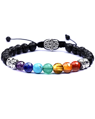 Anxiety Relief Items, Chakra Bracelets, Crystals and Healing Stones, 7 Chakras Healing Crystals handmade bracelets, Yoga, Meditation, Stress Relief Gifts