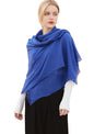 Pashmina Shawl Party Wraps Evening Dress Bridesmaid Long Cotton Scarves for Wedding - color: Dark Blue 26