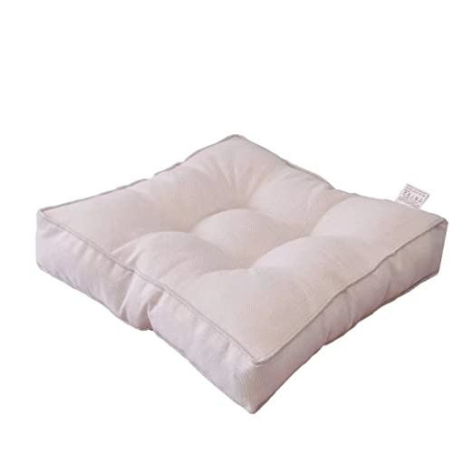 Thick Square Floor Seat Cushions Thick Solid Padded Pillow Meditation Pillow Square Floor Cushion Sofa Floor Tatami Cushion White 45cm - color: White, size: 17.72"*17.72"