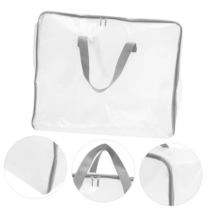 Large Capacity Portable Folding Storage Bag for Clothes Blankets and Quilts Durable and Material with Smooth Zipper for Moving and