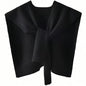 WaJuemy Sweater Shawl Wraps for Women Sweater Knitted Knotted Shawls Travel Casual Scarf Cape Shoulder Tops Fashion Wrap - color: Black