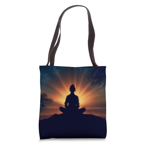 Yoga Night Sky Meditation Tote Bag