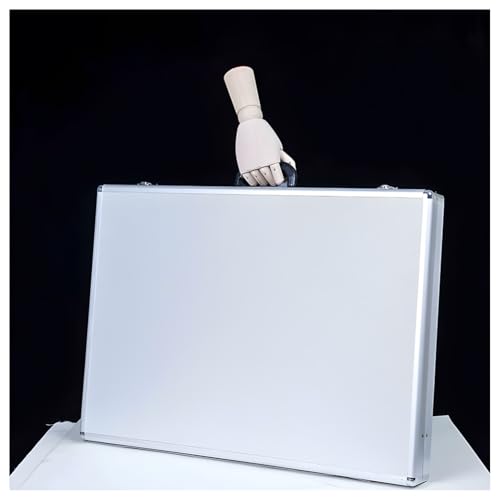 Aluminum Alloy Display Case, Portable Silver Briefcase for Laptops & Tools, Travel Organizer for Home, Warehouse & Repair Shop (70x50cm-B) - size: 70x50cm-A