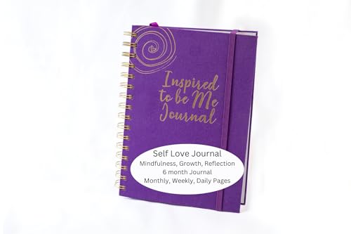 Journals for Women - Inspired to Be Me Journal -Self Care Gifts for Women - Journal with Weekly Intention & Reflection Pages - Gift for Women's Personal Growth & Healing Journey - Includes Inspirational Poem - color: Plum
