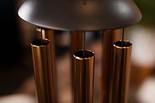Moon Meditation Chimes for Relaxing Sound Healing, 2-YEAR WARRANTY - color: Bronze, size: Large, style: Set