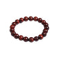COLORFUL BLING Handmade Wooden Prayer Beaded Bracelet for Men Women Tibetan Buddhist Meditation Mala Beaded Stretch Bracelet Bangle Wood Jewelry - color: red