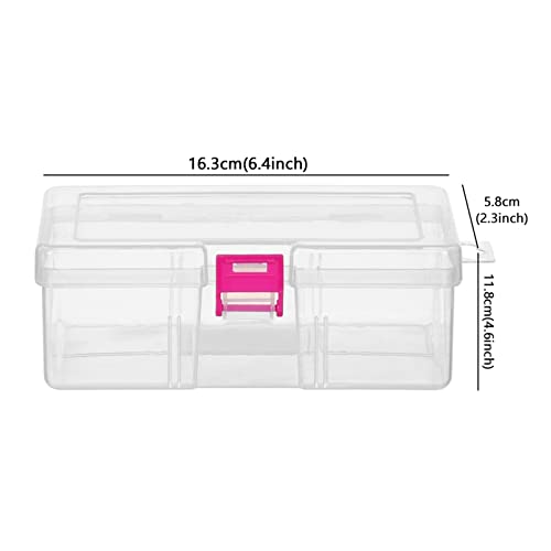 Storage Containers 1pc Transparent Component Screw Storage Box Jewelry Display Practical Tool Box Container Tool Box Screw Sewing Box Boxes