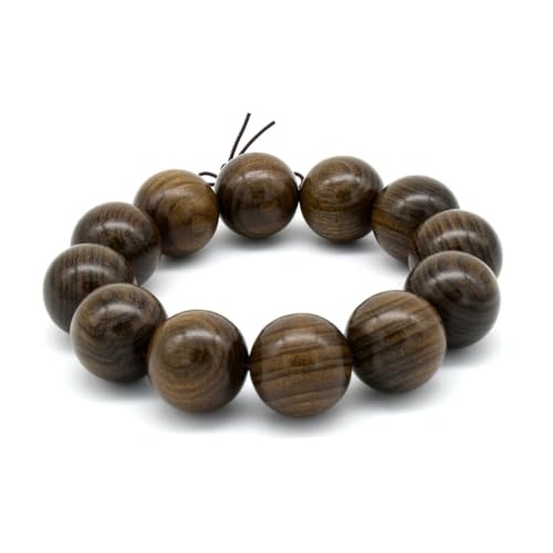 Zen Dear Unisex Burried Ebony Prayer Beads Buddha Buddhist Prayer Beads Meditation Mala Necklace Bracelet - style: 20mm 12 Beads
