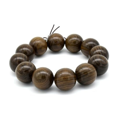 Zen Dear Unisex Burried Ebony Prayer Beads Buddha Buddhist Prayer Beads Meditation Mala Necklace Bracelet - style: 20mm 12 Beads