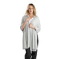 Jet&Bo 100% Pure Cashmere Travel Wrap, Shawl, Scarf & Blanket Gray 80" x 30" with Protective Storage Bag + Gift Box