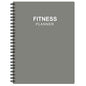 Fitness Planner for Women & Men - A5 Workout Log Book/Exercise Log to Track Weight Loss, Gym, Bodybuilding Progress - Daily Health & Wellness Journal, 5.8X8.25 In Workout Book - style: Grey