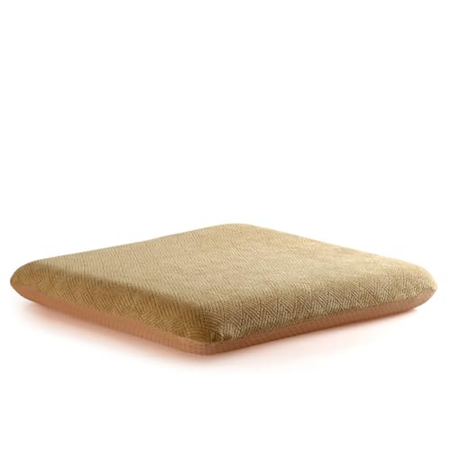 Sigmat Recliner Cushion for Elderly with Memory Foam 22x22x3 Inches Large Square Seat Cushion for Recliner Chair, Floor Pillow, Truck Seat Cushion Camel - color: Camel, size: 22x22x3 In