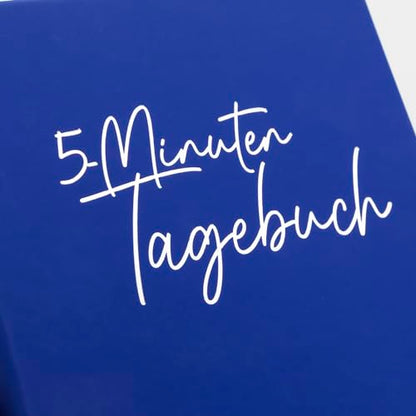 Idena 10857-5 Minute Diary in Blue, Gratitude Diary with 160 Pages, Mindfulness Diary Approx. 16 x 19.7 cm