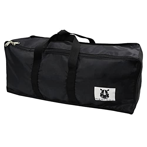Outdoor Furniture Seat Cushion Storage Bag Waterproof Patio Cushion Cover Stroage Bags with Zipper Rectangular Large Cushions Carrying Bag 68 x30 x20IN, Black