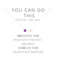 tenghong2021 Stress Relief Healing Chakra Amethyst Necklace Natural Stone Beaded Yoga Jewelry for Women Men Inspirational Anxiety Calm String Necklace Protection Birthday Gifts With Blessing Card - color: You Can Do This
