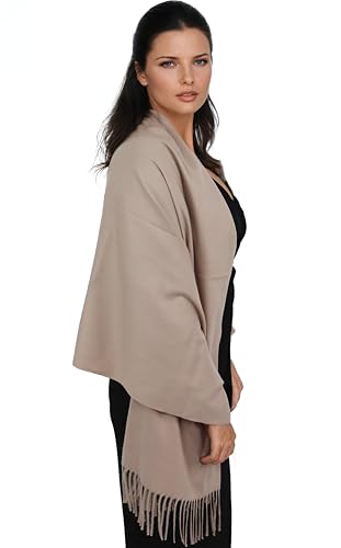 Ocomfly 100% Pashmina Scarf for Women - Premium Womens Scarves - Gift Boxed - Shawls or Wraps - Ultra Soft and Warm - color: Khaki Brown