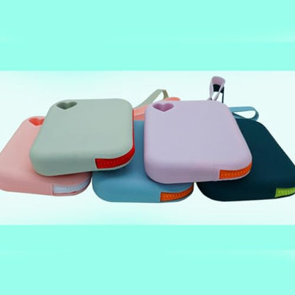 Portable Silicone Storage Bag Easy to Carry for Storing Makeup Stationery and Electronics