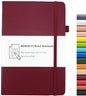 Notebook Journal, College Ruled Notebook Lined A5 160 Pages,Hard Cover Journals for Writing, Notebooks for Work Office School Women Men,5.7 inches x 8.4 inches(Wine Red) - color: Wine Red