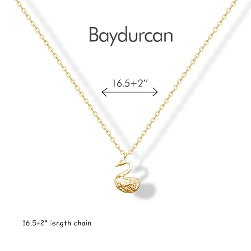 Golden Necklace for Women Virgin Mary Angel Butterfly Necklace Sister New Mom Friendship Necklace Birthday Christmas Gift - style: Swan