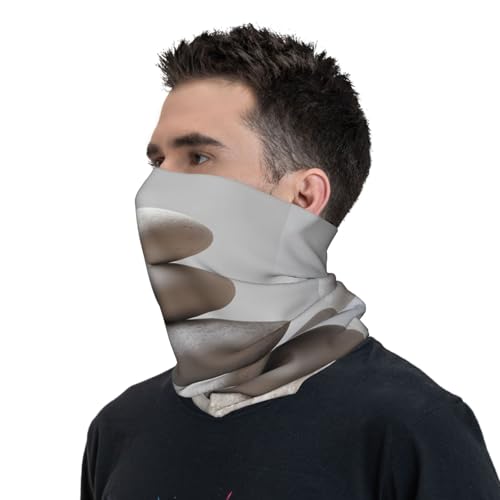 Meditation Stone Pattern Neck Gaiter Face Mask Scarf Bandana Head Wrap Uv Protection Balaclava For Dust Sun Wind Protection