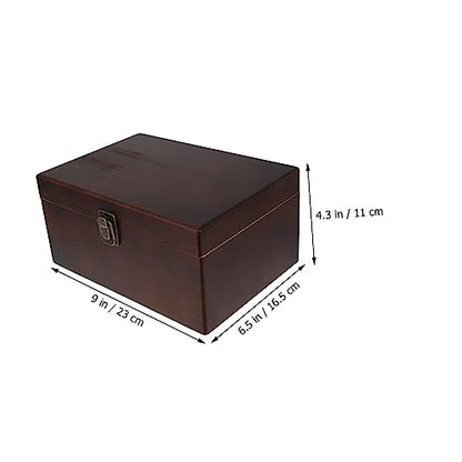 Homoyoyo Multifunctional Storage Bin Wooden Storage Organizer Desktop Wooden Organizer